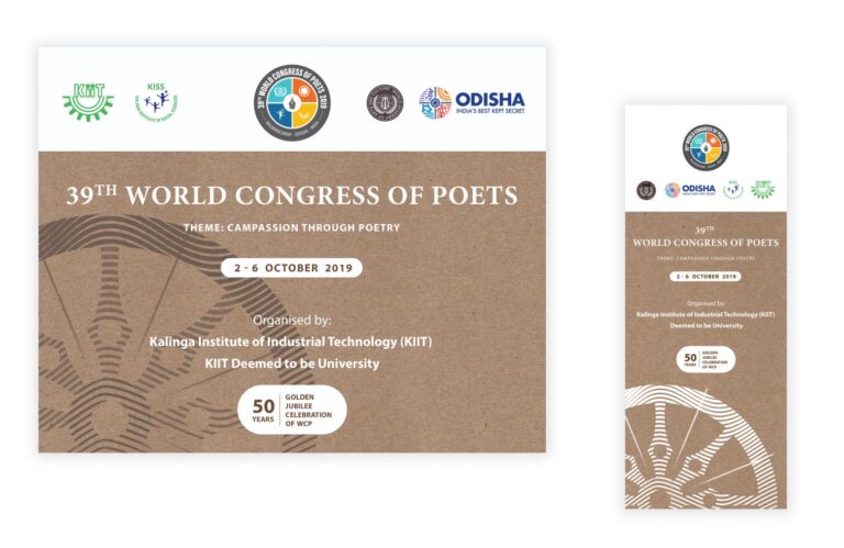 World Congress of Poets 2019 banners and standee design